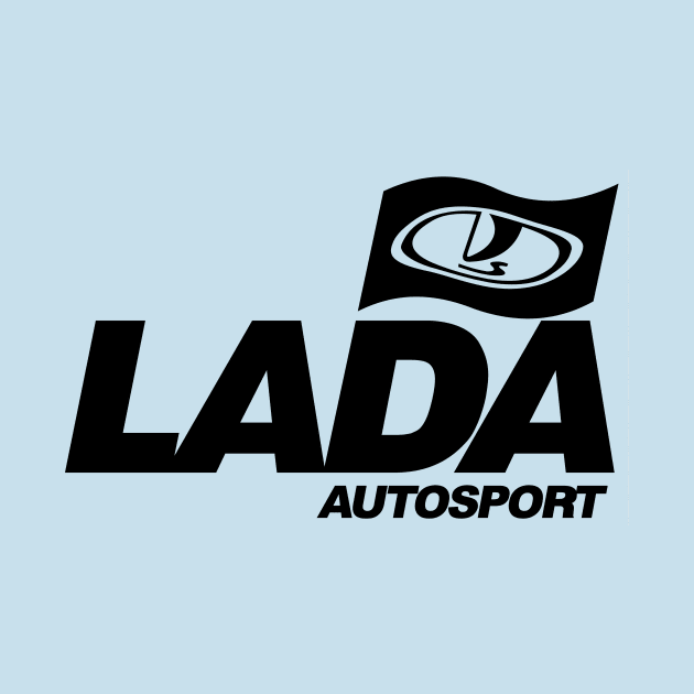 Lada Autosport with flag logo (black) by GetThatCar