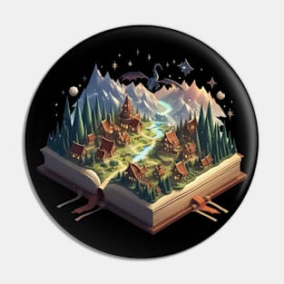 Reading Books About Magical Dragons is Fun Pin