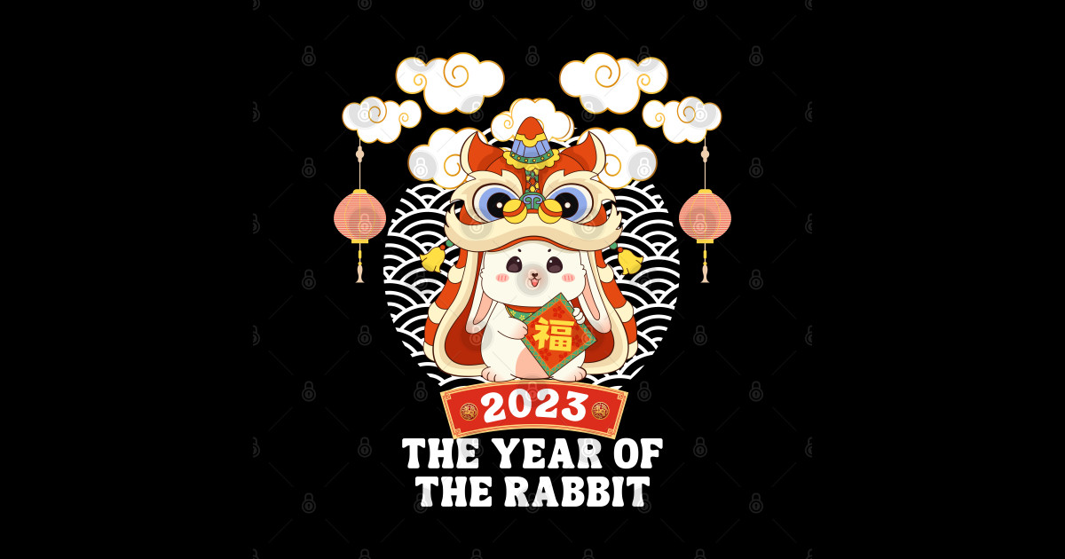 The Year of The Rabbit 2023 - Year Of The Rabbit 2023 - Pin | TeePublic