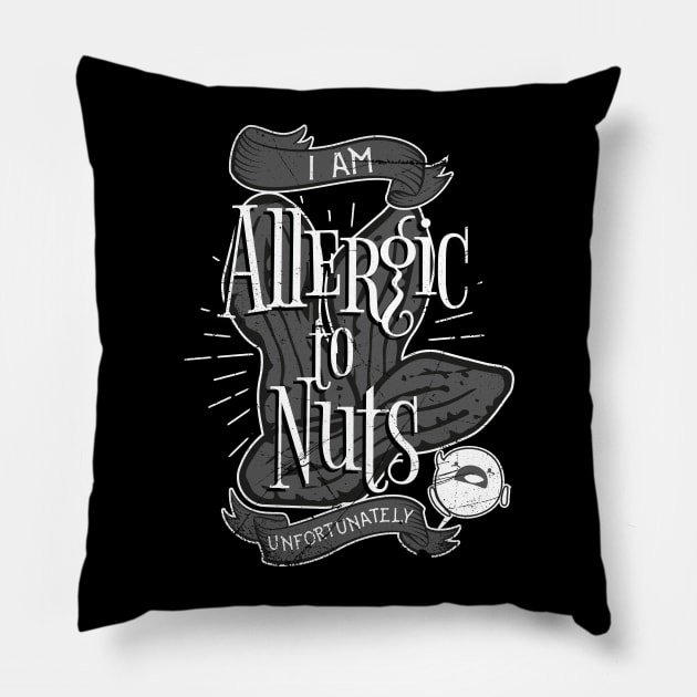 Nut Allergies Pillow by bluerockproducts