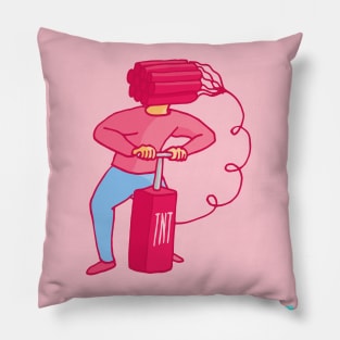 Mind Blown illustration Pillow