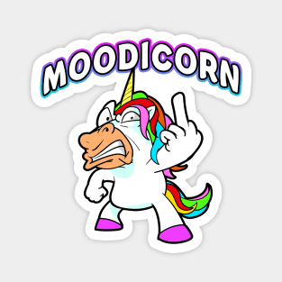 Moodicorn Angry Unicorn Magnet