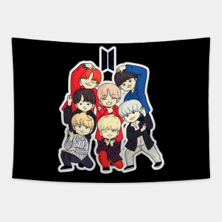 Chibi BTS Tapestry