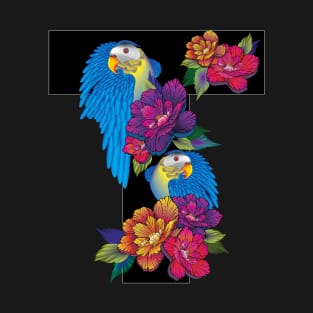 T birds with flower T-Shirt