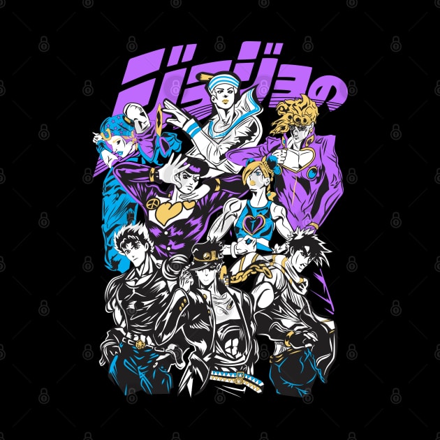 JJBA Anime Fanart by Planet of Tees