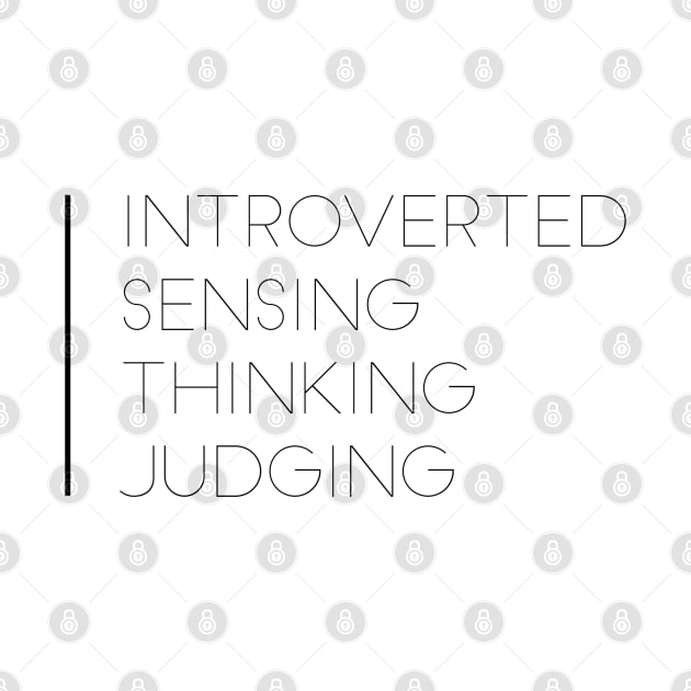 ISTJ Introverted Sensing Thinking Judging by coloringiship