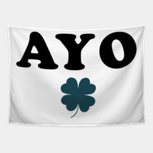 Ayo Edebiri Shamrock Funny St Patrick's Day Tapestry