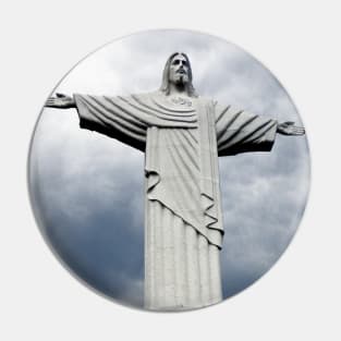 Jesus Christ with open arms. Pin