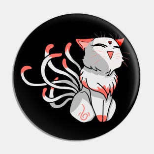 Nine Tail Cat (Red) Pin