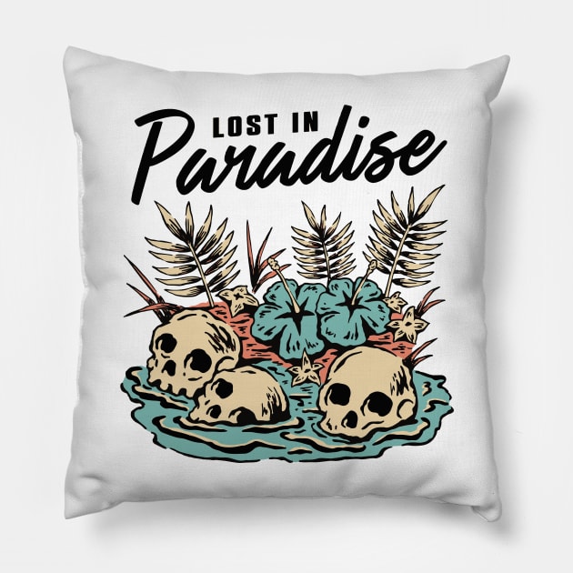 Lost in paradise Pillow by AlexStudio