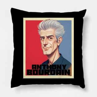 2D anthony bourdain Pillow