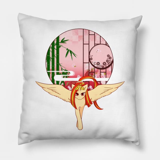 Princess Rising Sun arrives Pillow by Japan_PonyCon