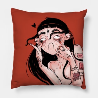 Sad girl Pillow