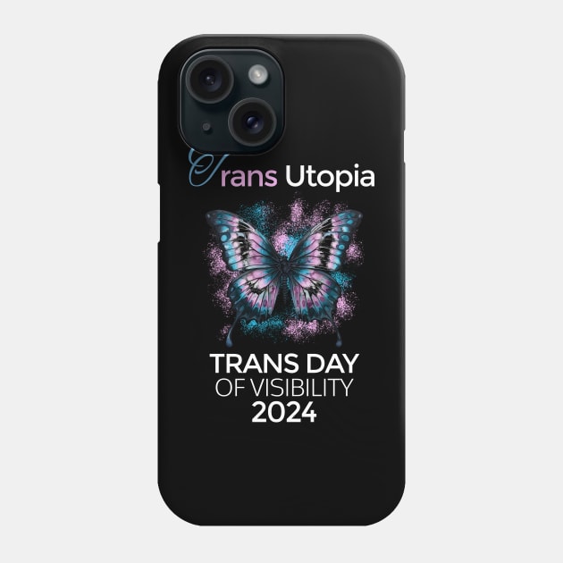 Transgender Day Of Visibility 2024 Parade Trans Utopia Cool Phone Case by AimArtStudio