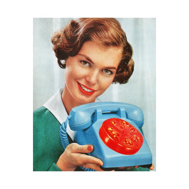 Tomato Phone by LennyCollageArt