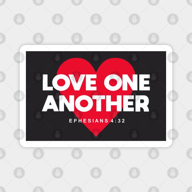 Love One Another Magnet by Dale Preston Design