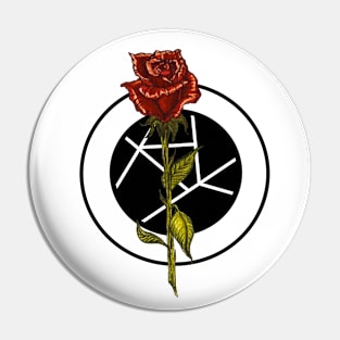 Geometric Rose Pin