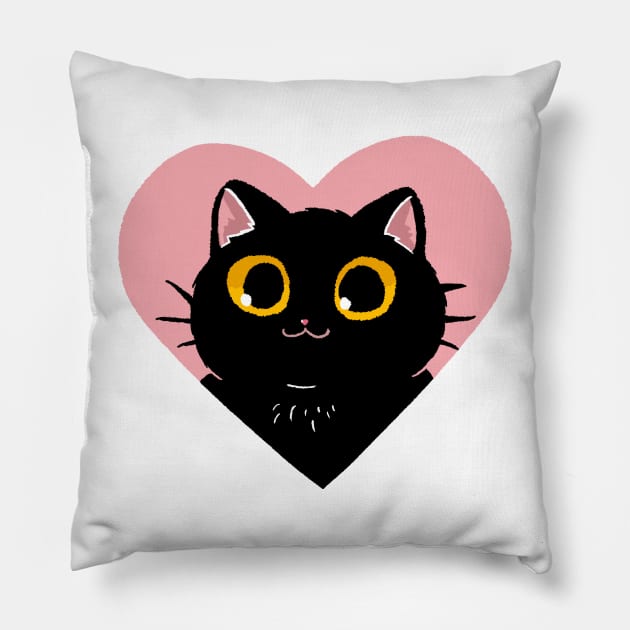 Feline Love Pillow by FanFreak