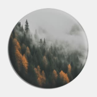 Autumn Dreams: A Misty Mountain Forest Pin