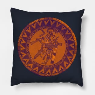 Mayan Artifact Art Pillow