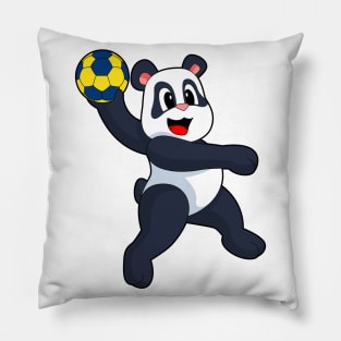 Panda Handball player Handball Pillow