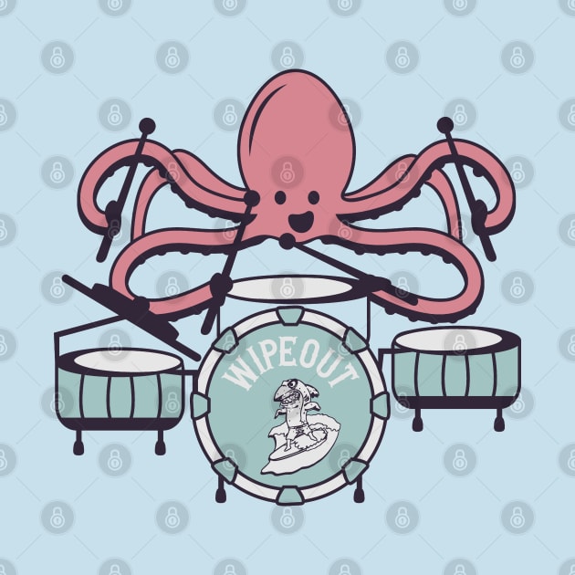 Octopus Playing Drums by Etopix