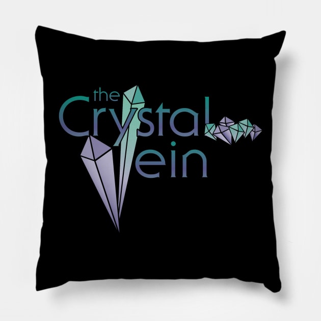 Crystal Vein on Dark Colors Pillow by BeesEz