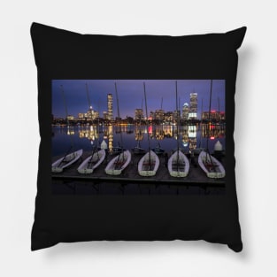 Charles River Boats Clear Water Reflection Pillow