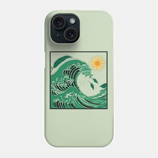 GREEN WAVE Phone Case