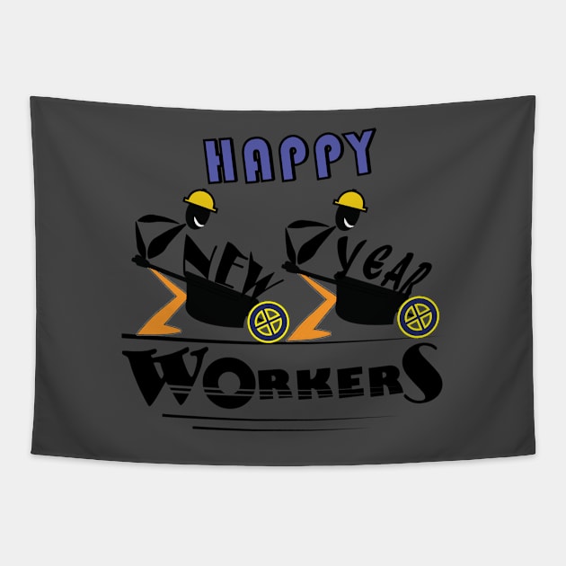 happy new year 2020 workers gift Tapestry by ArticArtac