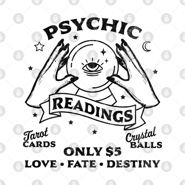 Fortune Teller Psychic Readings Tarot Crystal Ball Vintage by OrangeMonkeyArt