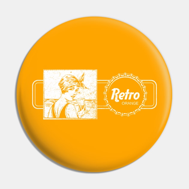 Retro Orange Ad Pin by GloopTrekker