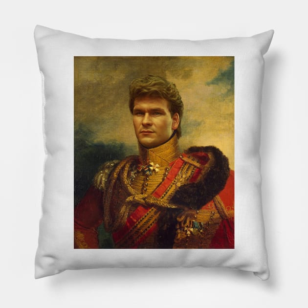 Patrick Swayze - replaceface Pillow by replaceface