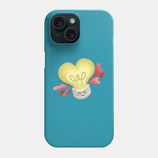 Love Bulb Phone Case by Khotekmei