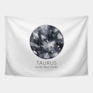 Taurus Zodiac Moon Constellation Tapestry