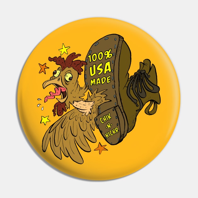 USA Chicken Kicker Pin by Twinegar45