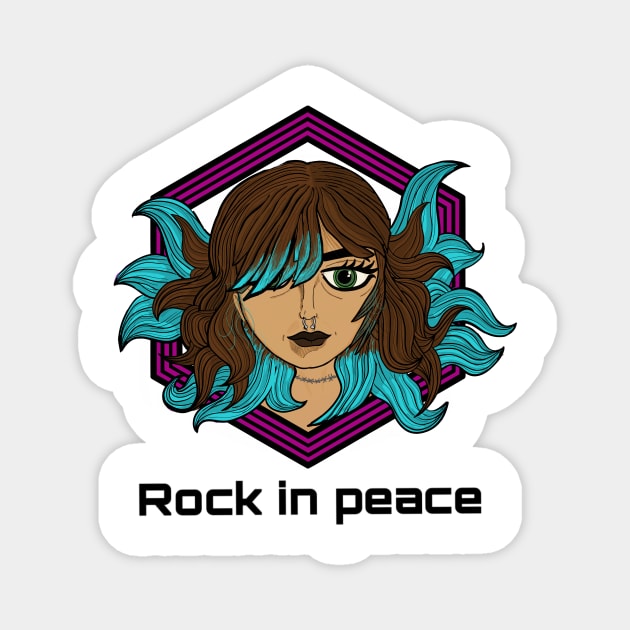 Rock in peace Magnet by Libiland