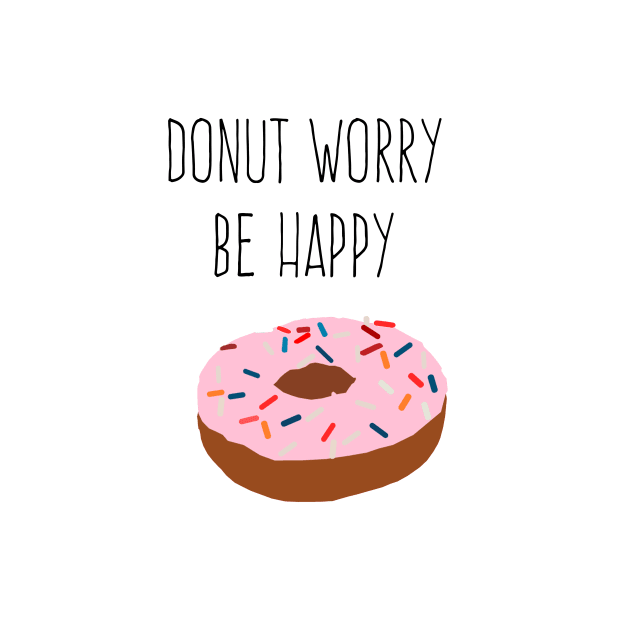 donut worry be happy by victoriaarden