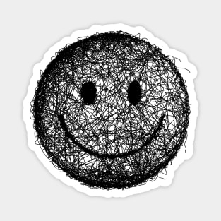 Smile Line Art - Minimalist Positive Vibes Design Magnet