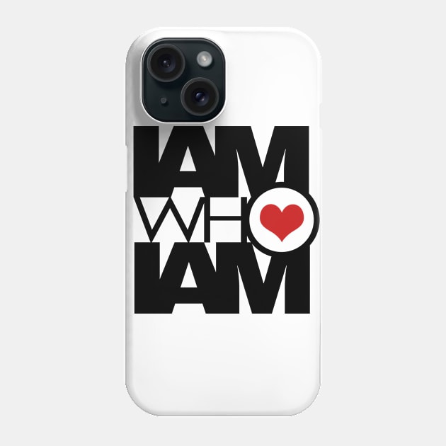 I AM WHO I AM v2 Phone Case by yazgar