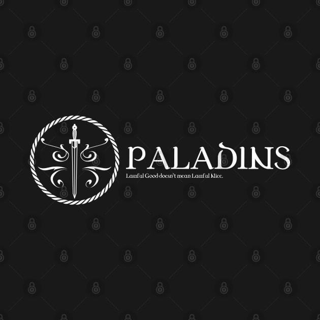 Paladin Character Class TRPG Tabletop RPG Gaming Addict by dungeonarmory