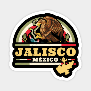 Jalisco Mexico - Mapa Bandera Mexicana - Mexican State Magnet