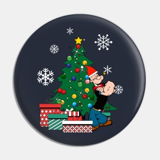 Popeye Around The Christmas Tree Pin