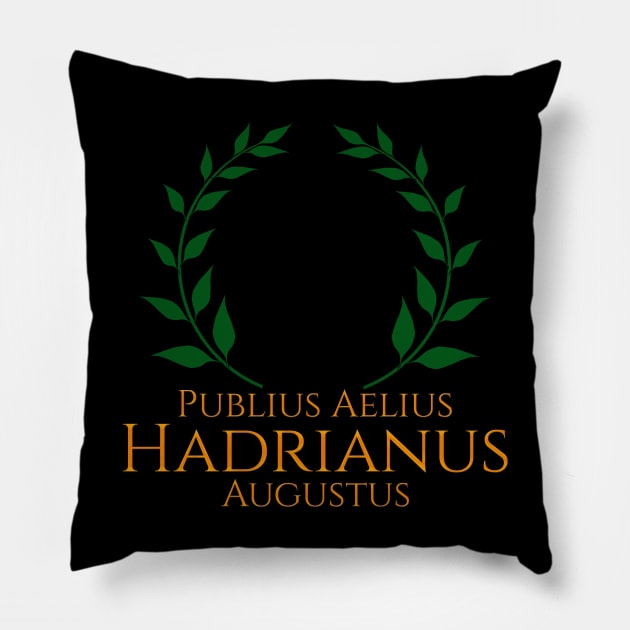 Ancient Roman Emperor Hadrian Imperial History Of Rome Pillow by Styr Designs