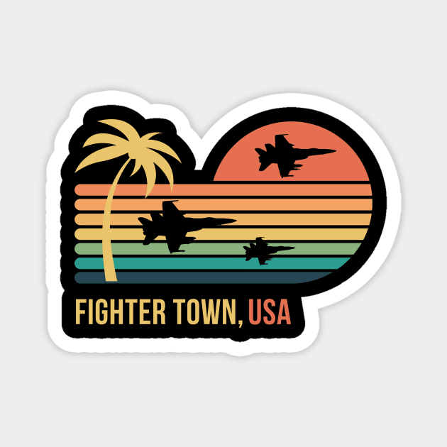 Fighter Town USA Magnet by Eighties Flick Flashback