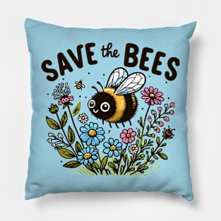 Save the Bees - Bumblebee Pillow