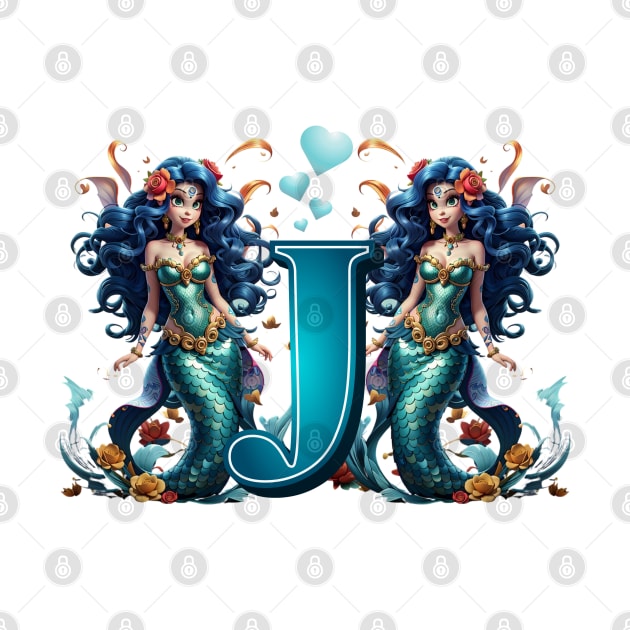 Mermaid Alphabet The Letter J by MGRCLimon