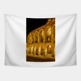 Nighttime at the Arena di Verona Tapestry