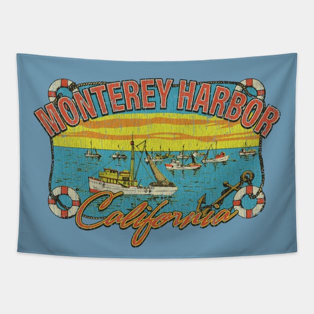 Monterey Harbor 1958 Tapestry by JCD666