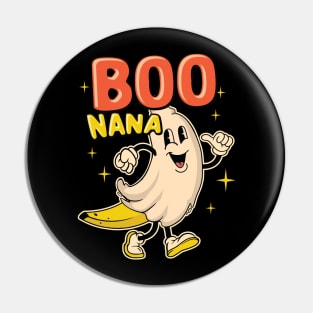 Cute Halloween Ghost - Boonana - For a Spooky Fun Costume Pin